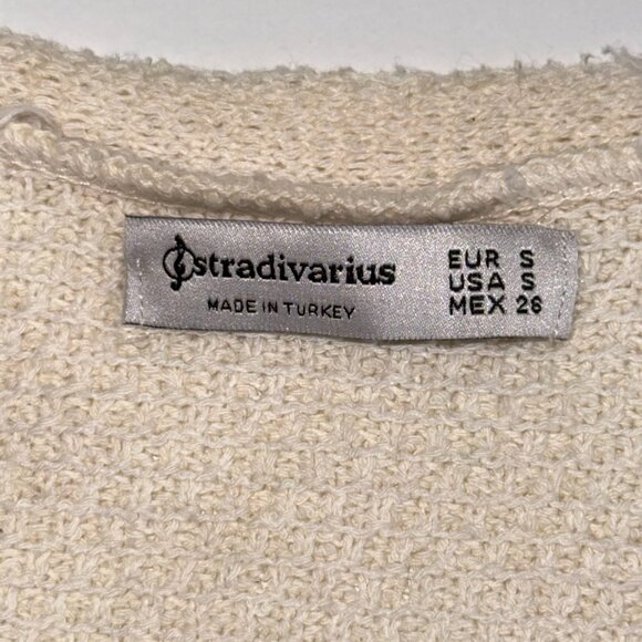 Stradivarius Cardigan Knit Sweater Button Up Size US Small - Picture 4 of 13